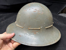 Load image into Gallery viewer, Original WW2 British Civil Defence Civillian Zuckerman Helmet -Medium 1941 Dated
