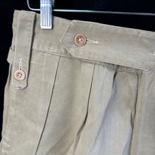 Load image into Gallery viewer, Original WW2 British Army Tropical KD Bush Shorts - 34&quot; Waist - Named
