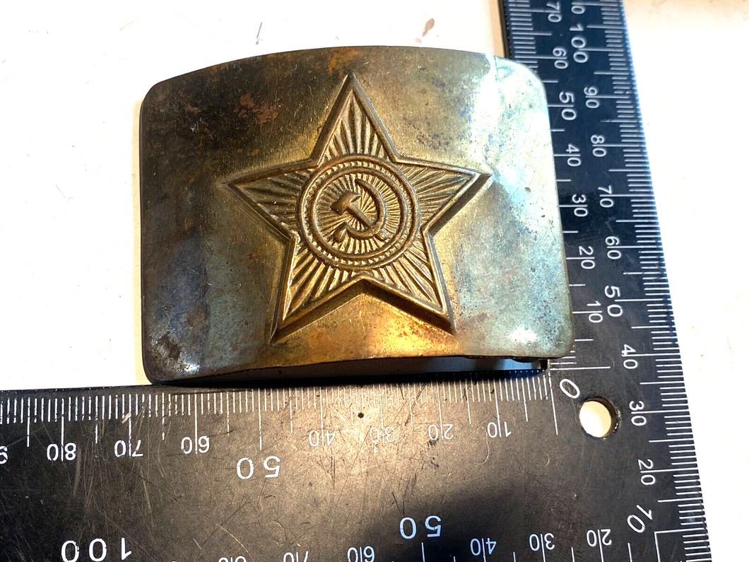 Original Post WW2 Soviet Brass Enlisted Man's Belt Buckle