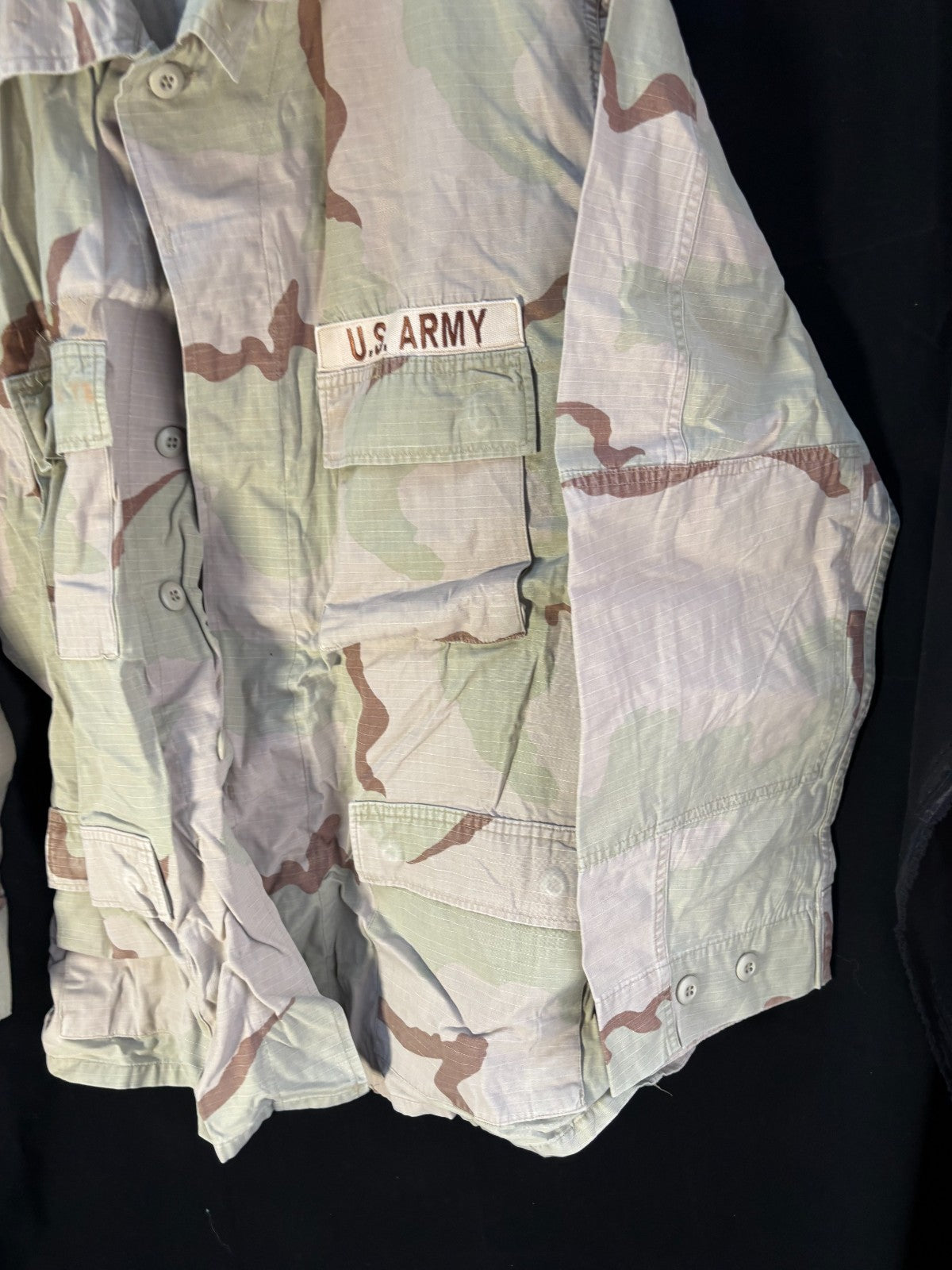 Gulf War US Army DCU Camouflaged Combat Field Coat/Jacket - Large/long - The Militaria Shop