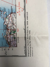 Lade das Bild in den Galerie-Viewer, Original WW2 British Army / RAF Map Showing RAF Bases - South West Scotland
