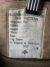 Load image into Gallery viewer, Genuine British Army Officers Purchased Battledress Serge Trousers - 42&quot; Waist - The Militaria Shop
