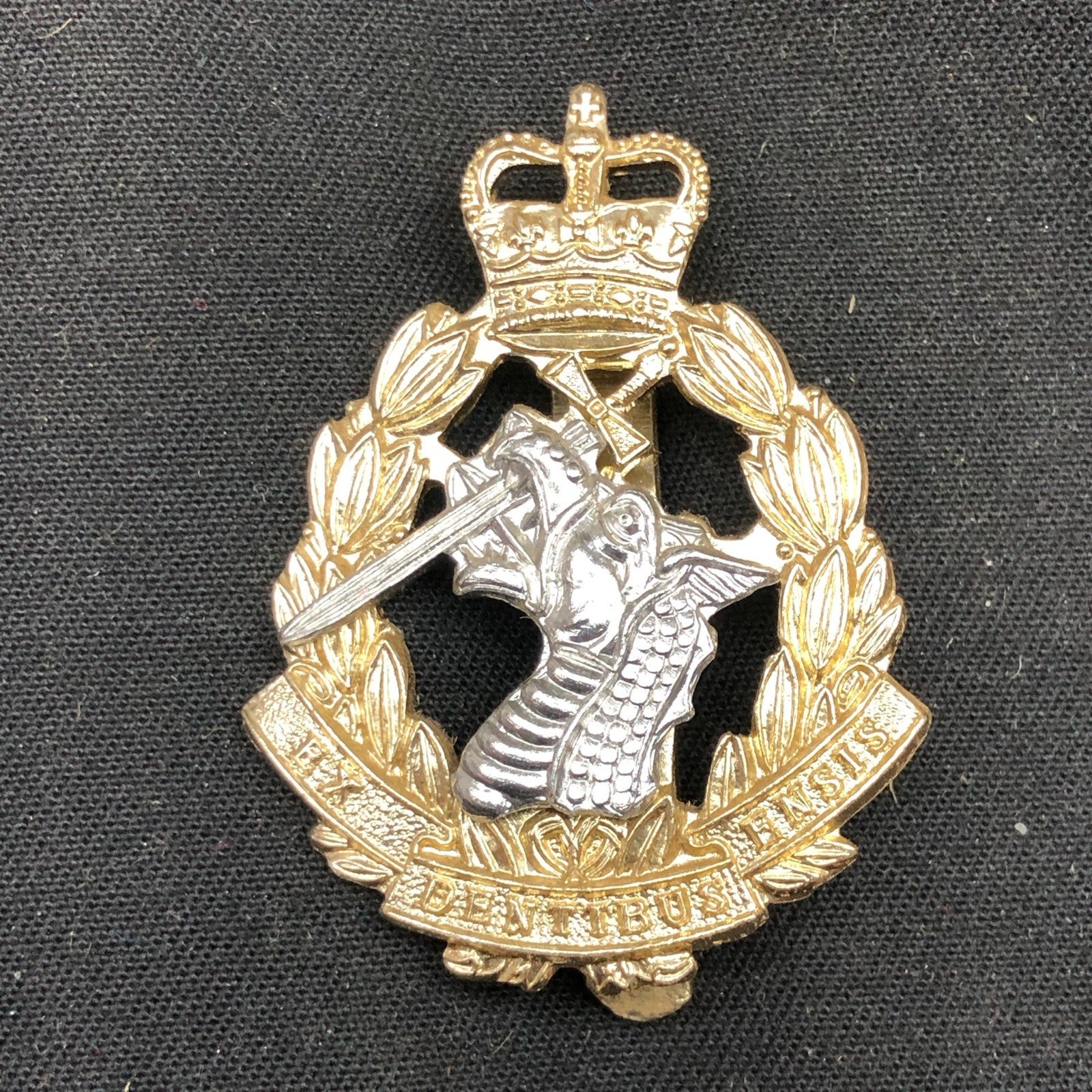 Genuine British Army Cap Badge - Royal Army Dental Corps - The Militaria Shop