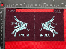 Load image into Gallery viewer, WW2 British Army Indian Airborne Division Pair Reproduction Shoulder Badges
