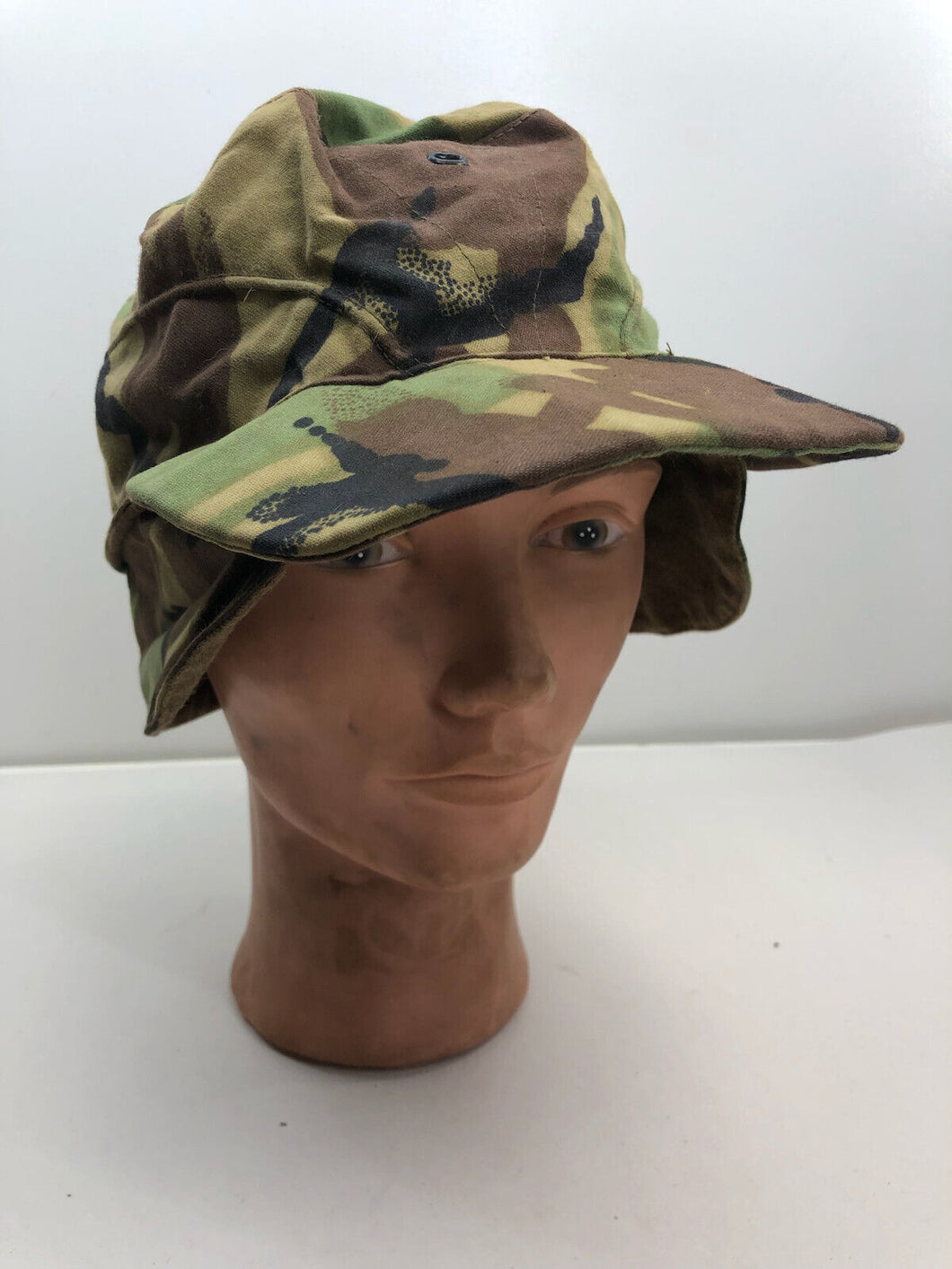 Original British Army 1968 68 Pattern Cold Weather Combat Camouflaged Cap