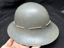 Load image into Gallery viewer, Original WW2 British Civil Defence Civillian Zuckerman Helmet - Size LARGE 1941
