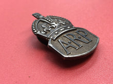 Load image into Gallery viewer, Original WW2 British Home Front ARP Lapel Badge - Hall Marked Silver
