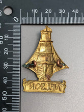 Load image into Gallery viewer, WW1 British Army Royal Naval Division Nelson Battalion Cap Badge
