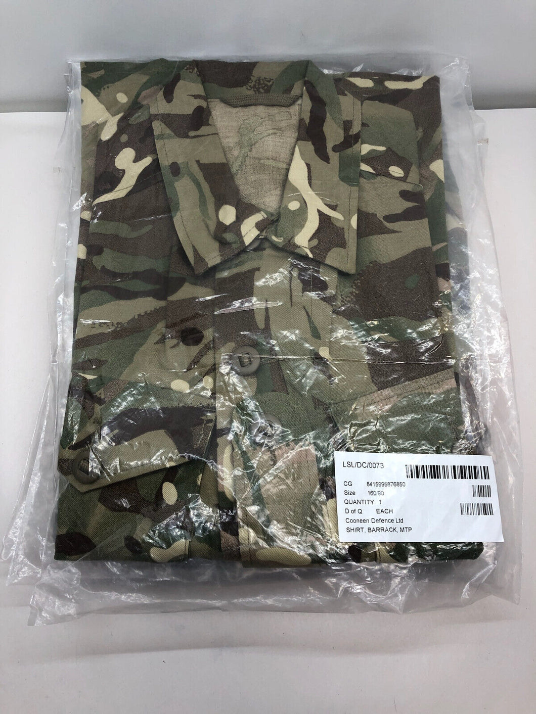 British Army MTP Barracks Combat Shirt / Jacket - Size 160/90 - NEW!