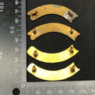 Original WW1/WW2 British Army Red Cross Northumberland Brass Shoulder Title Set - The Militaria Shop