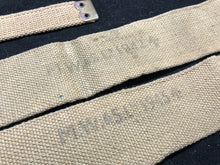 Load image into Gallery viewer, Original WW2 British Army 37 Pattern Khaki L-Straps Webbing - Wartime Dated
