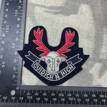 Charger l&#39;image dans la galerie, British Army Bullion Embroidered Blazer Badge - Seaforth Highlanders Regiment

