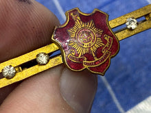 Load image into Gallery viewer, Original The Royal Sussex Regiment Gilt &amp; Jewelled Sweetheart Brooch
