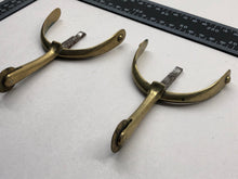 Load image into Gallery viewer, Original Pair of WW1/WW2 British Army Officers Brass Horse Riding Spurs
