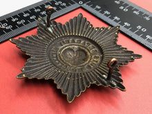 Load image into Gallery viewer, Original British Army Irish Guards Brass Pagri / Cap Badge
