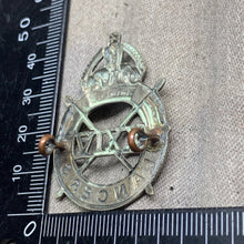 Load image into Gallery viewer, Original WW2 British Army 24th Lancers Cap Badge
