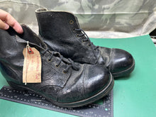 Load image into Gallery viewer, Original British Army Hobnailed Soldiers Ankle Ammo Boots WW2 Style - Size UK 9M
