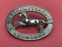 Load image into Gallery viewer, British Army Regimental Cap Badge - Northamptonshire Yeomanry
