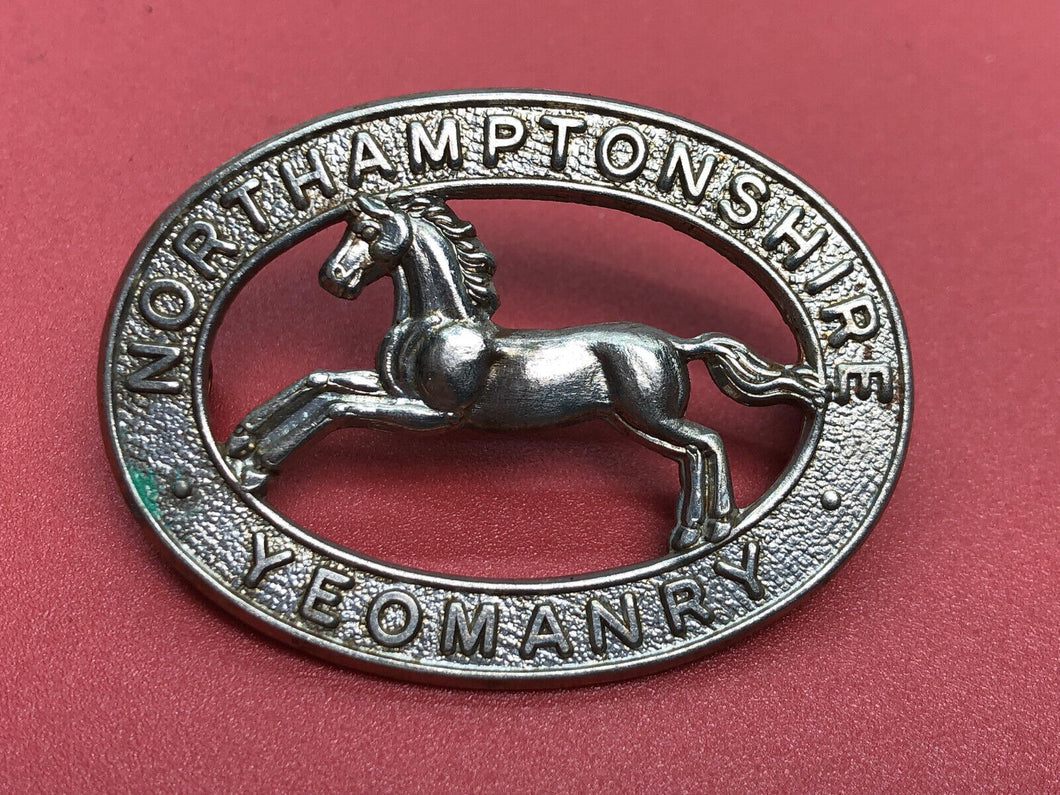 British Army Regimental Cap Badge - Northamptonshire Yeomanry