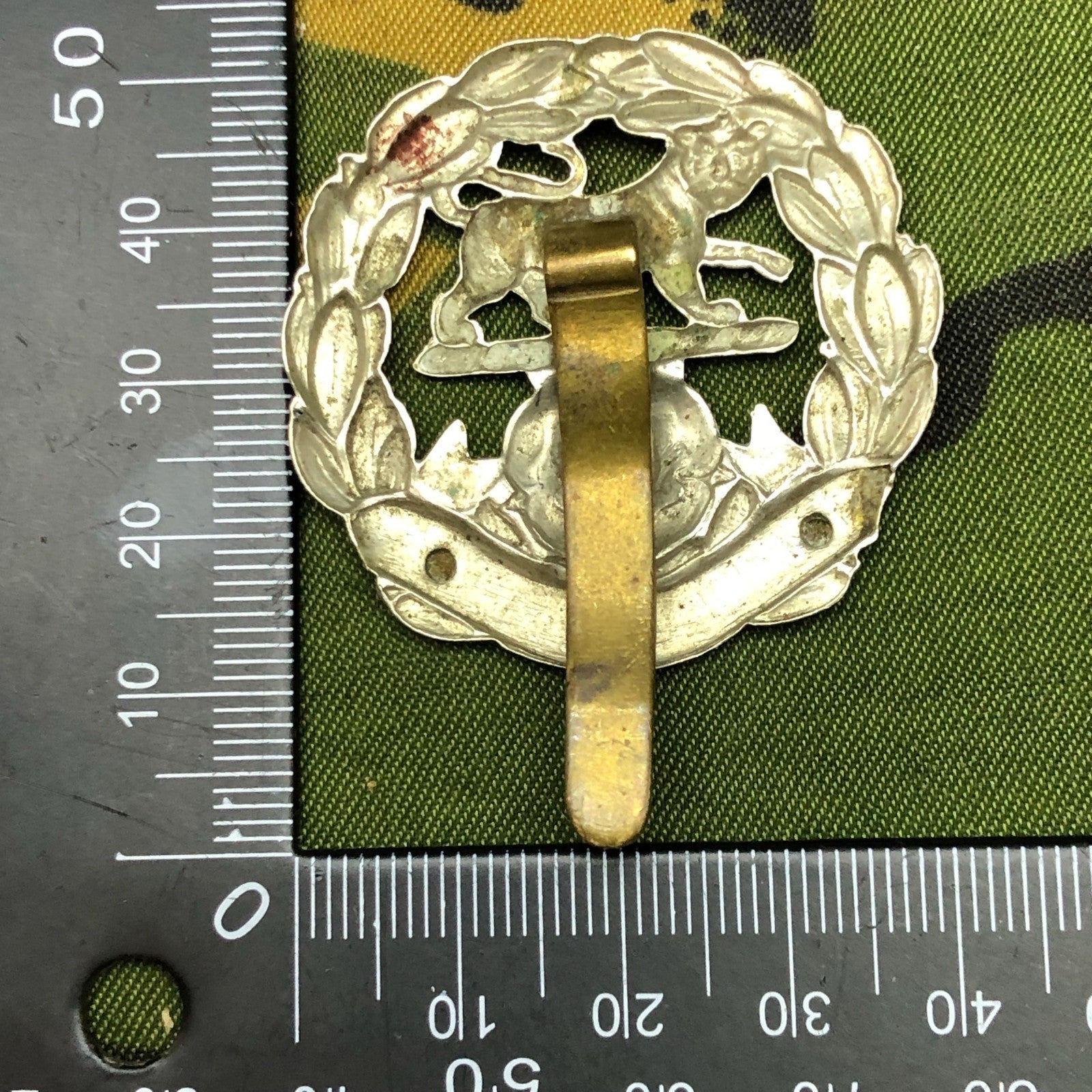 Original WW2 British Cap Badge - Royal Hampshire Regiment - The Militaria Shop