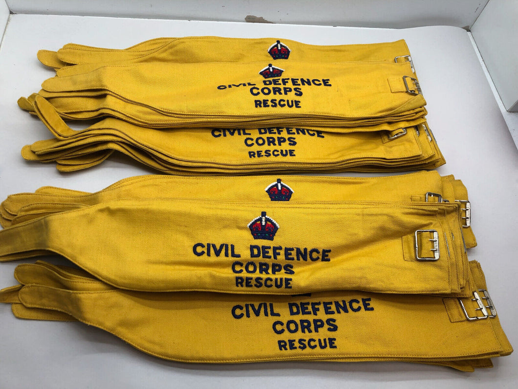 Original British Civil Defence Corps Kings Crown Armband - NEW OLD STOCK