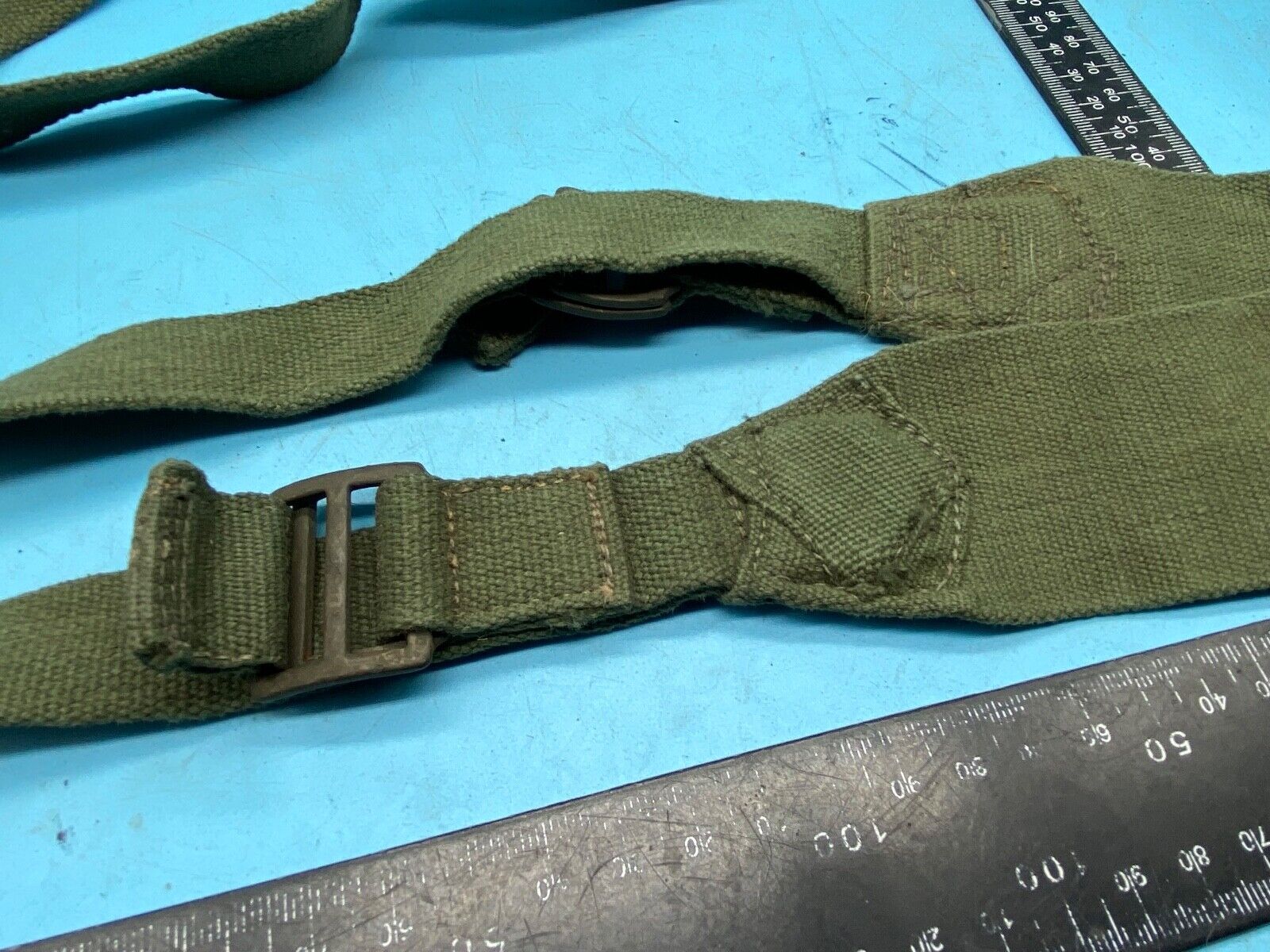 Original WW2 British Army 44 Pattern Equipment Straps - 1945 Dated - The Militaria Shop