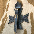 Original WW1 British Army Cap Badge - 16th London Regiment Queen's Westminster - The Militaria Shop