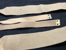 Load image into Gallery viewer, Original WW2 British Army 37 Pattern Khaki L-Straps Webbing - Wartime Dated
