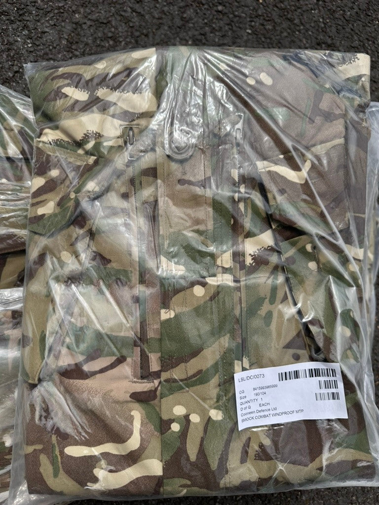 NEW British Army MTP Camouflaged Combat Windproof Jacket Smock - Size 190/104 - The Militaria Shop