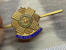 Load image into Gallery viewer, British Army - The Royal Scots Regiment Gilt Metal &amp; Enamel Sweetheart Brooch
