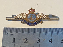 Load image into Gallery viewer, Original WW2 British Royal Naval Fleet Air Arm King&#39;s Crown Sweetheart Brooch
