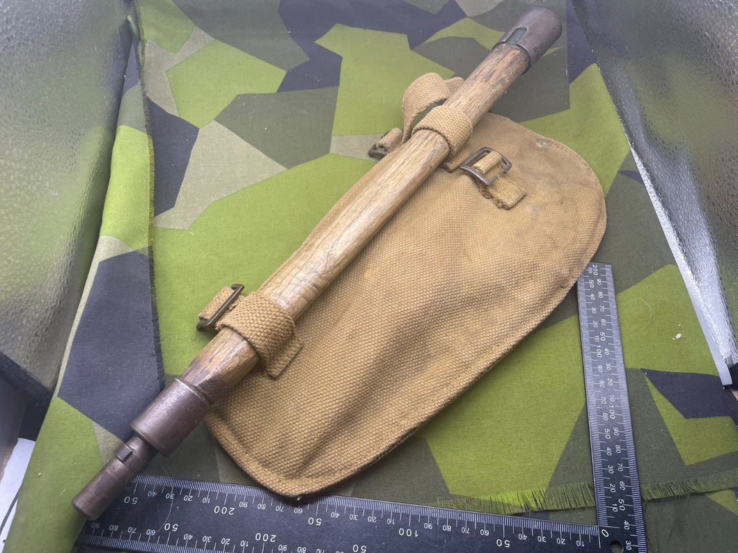 Original WW2 British Army Helve, Handle & Carrier all Dated 1944 - The Militaria Shop