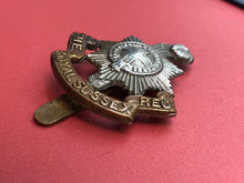 Load image into Gallery viewer, Original WW2 British Army Cap Badge - The Royal Sussex Regiment
