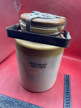 Load image into Gallery viewer, Original WW2 British Army Anti-Gas Ointment Carrying Container with Lid
