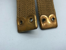 Load image into Gallery viewer, Original WW2 British Army Tan Webbing Shoulder Strap 37 Pattern - 1941 Dated
