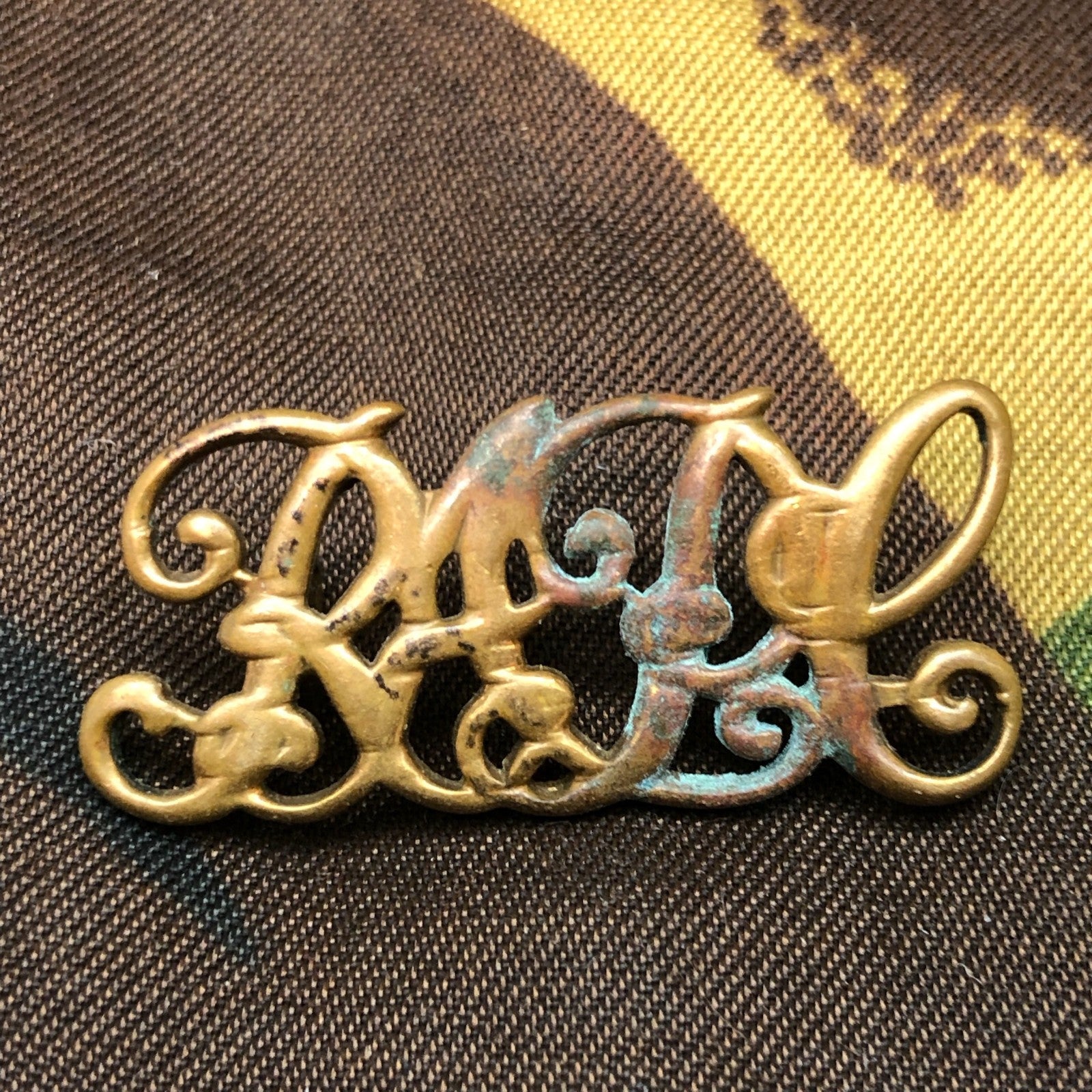 Genuine British Army Brass Shoulder Title - Royal Army Pay Corps RAPC - The Militaria Shop