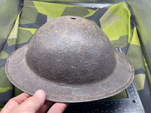 Load image into Gallery viewer, Original WW2 British Army Textured Helmet Shell - Ideal Project - The Militaria Shop
