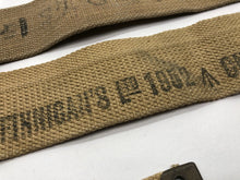 Load image into Gallery viewer, Original WW2 British Army 37 Pattern Canvass L Straps Set
