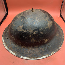 Load image into Gallery viewer, Original WW2 Mk2 British Army Brodie Combat Helmet &amp; Liner Set
