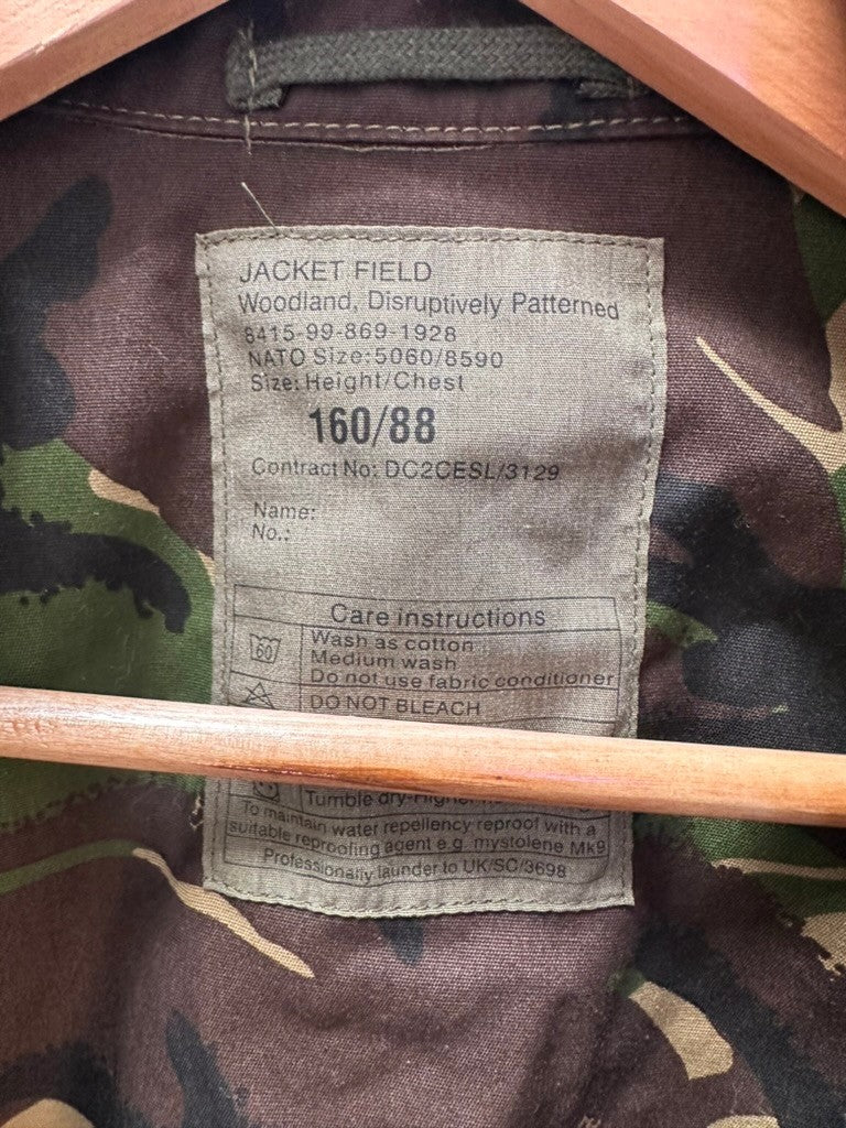 Genuine British Army DPM Camouflaged Combat Field Jacket - Size 160/88 - The Militaria Shop