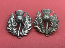 Load image into Gallery viewer, Original WW2 British Army Scots Guards Collar Badges
