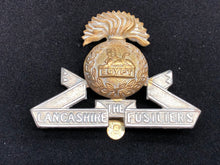 Load image into Gallery viewer, Original WW2 British Army The Lancashire Fusiliers Regiment Cap Badge
