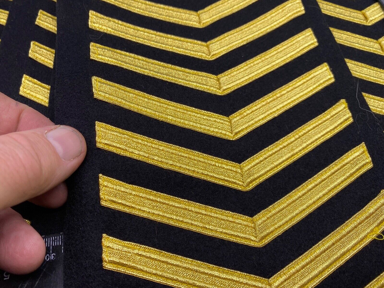 Strip of Original British / American Army Sleeve Rank Stripes - The Militaria Shop