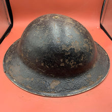 Load image into Gallery viewer, Original WW2 Mk2 British Army Brodie Combat Helmet &amp; Liner Set
