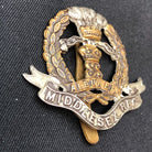 Original WW1 / WW2 British Army Middlesex Regiment Cap Badge - The Militaria Shop