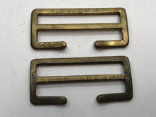 Load image into Gallery viewer, Original WW2 British Army Small Pack / Large Pack Strap Brass Buckles
