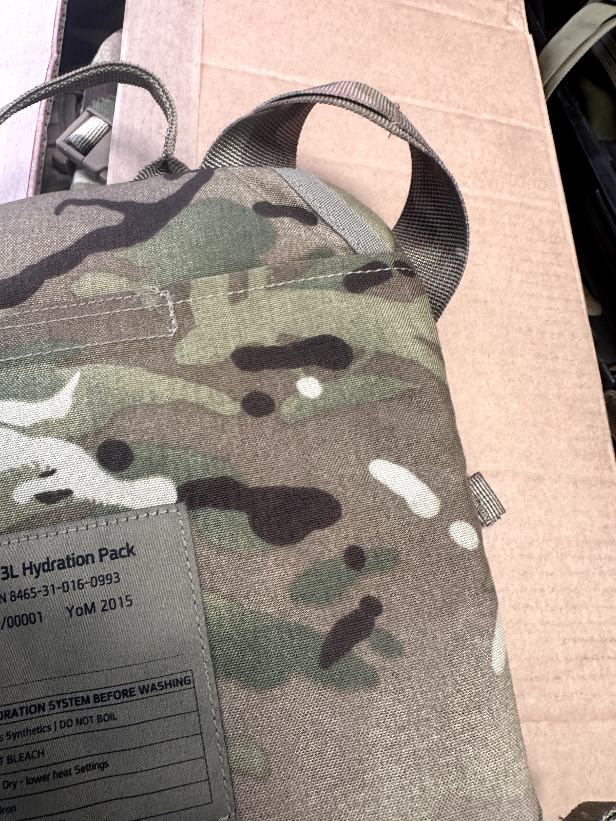 British Army Grade 1 - 3L Rider Hydration Water Pack MTP Camouflage Issued - The Militaria Shop