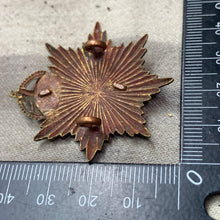 Load image into Gallery viewer, Original WW1 British Army Serice Corps ASC Cap Badge - Officers Bronze
