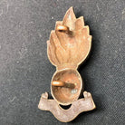 Genuine WW2 British Army Brass Cap Badge - Royal Engineers - The Militaria Shop