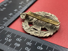 Load image into Gallery viewer, Original WW1 British Army Rifle Brigade 8th Battalion The Post Office Cap Badge
